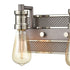 Elk Gridiron VANITY LIGHT in Weathered Zinc Polished Nickel Polished Nickel Finish Model: 15492/2