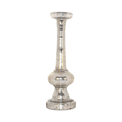 Elk Guardian Pillar Holder in Antique Silver Finish Model: 507045