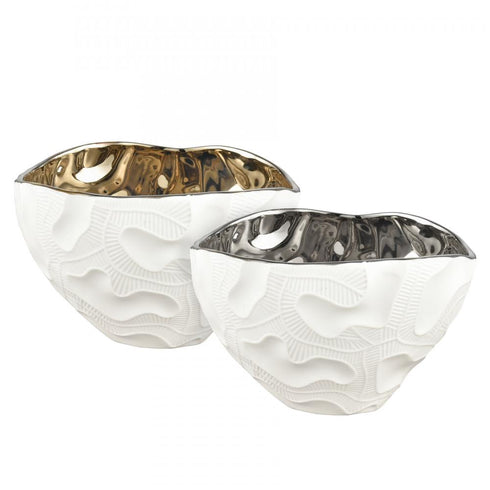 Elk Halford BOWL TRAY (2 pack) (2 pack) in Matte White Finish Model: H0017-9142