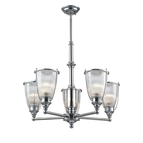 Elk Halophane Chandelier Model: 60007-5