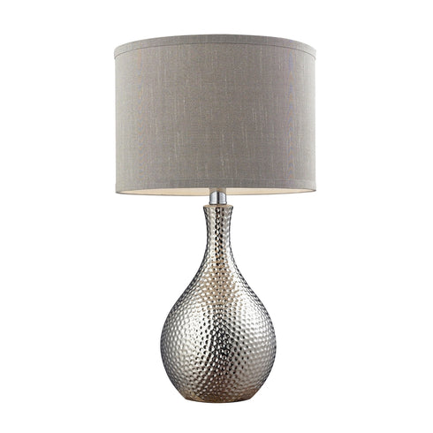 Elk Hammered Chrome TABLE LAMP in Chrome Finish Model: D124