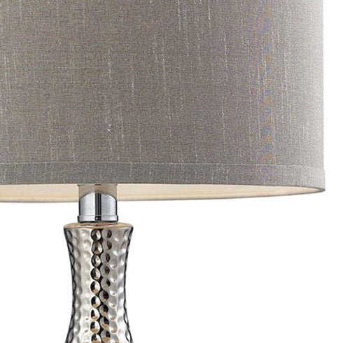 Elk Hammered Chrome TABLE LAMP in Chrome Finish Model: D124