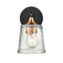 Elk Hamy 5 Inch Wide 1 Light Vanity Light in Matte Black Model: 18680/1