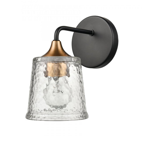 Elk Hamy 5 Inch Wide 1 Light Vanity Light in Matte Black Model: 18680/1