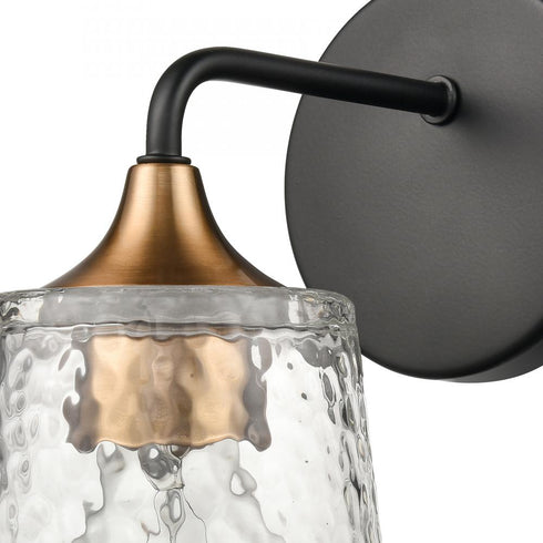 Elk Hamy 5 Inch Wide 1 Light Vanity Light in Matte Black Model: 18680/1