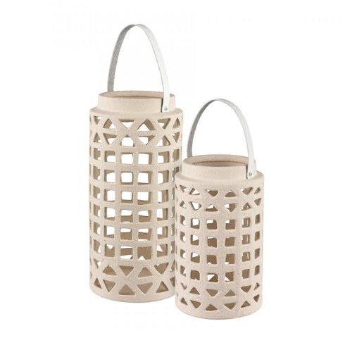 Elk Haney Lantern Small (2 pack) (2 pack) in Cream Finish Model: S0017-10056