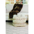 Elk Hannah PILLOW RUG TEXTILE POUF in Crema Finish Model: 920028