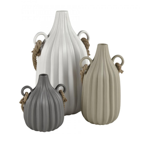Elk Harding VASE JAR BOTTLE in Matte White Finish Model: H0017-9139