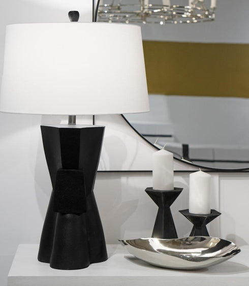 Elk Harper CANDLE CANDLEHOLDER (4 pack) (4 pack) in Black Finish Model: S0037-9177/S2