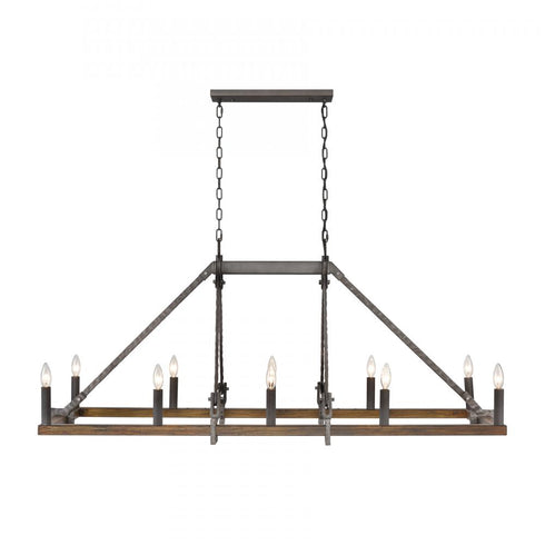 Elk Harwell 56'' Wide 10 Light Linear Chandelier Model: 82289/10