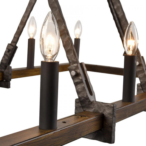 Elk Harwell 56'' Wide 10 Light Linear Chandelier Model: 82289/10
