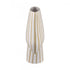 Elk Hawking Striped Vase Extra Large in White Finish Model: H0017-10638