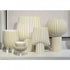 Elk Hawking Striped Vase Extra Large in White Finish Model: H0017-10638