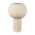Elk Hawking Striped Vase Large in White Finish Model: H0017-10640