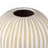 Elk Hawking Striped Vase Large in White Finish Model: H0017-10640