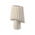 Elk Hawking Striped Vase Small in White Finish Model: H0017-10639