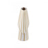 Elk Hawking Striped Vase Small in White Finish Model: H0017-10639