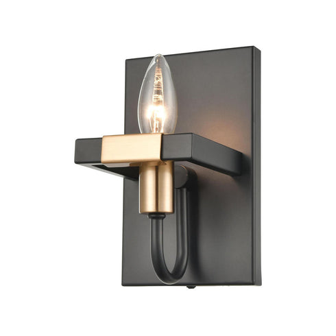 Elk Heathrow VANITY LIGHT in Matte Black Finish Model: 15451/1