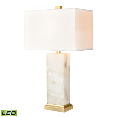Elk Helain 27 Inch High 1 Light Table Lamp in White Includes LED Bulb Model: H0019-8006-LED