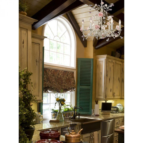 Elk Heritage CHANDELIER in Cream Finish Model: 8092/6