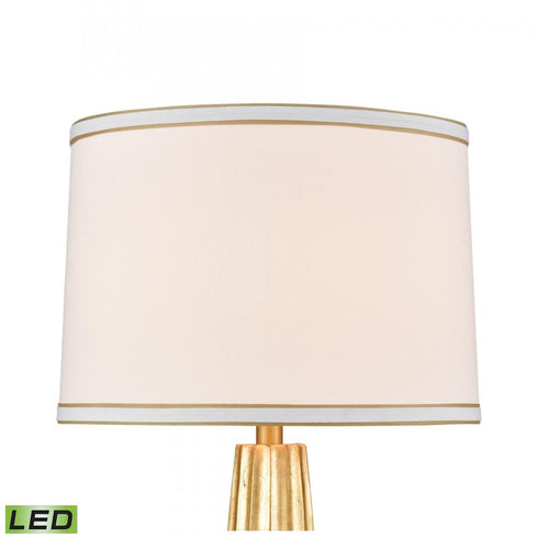 Elk Hightower 31 Inch High 1 Light Table Lamp in Gold Leaf Includes LED Bulb Model: 77107-LED