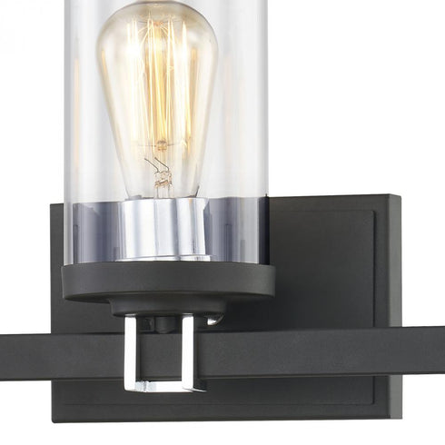 Elk Holdfast VANITY LIGHT in Charcoal Finish Model: 47582/3