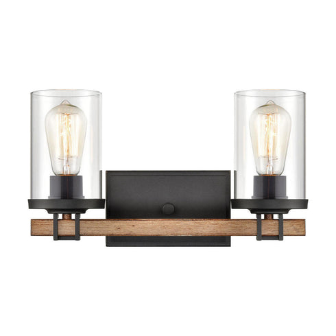 Elk Holdfast VANITY LIGHT in Charcoal Finish Model: 47591/2