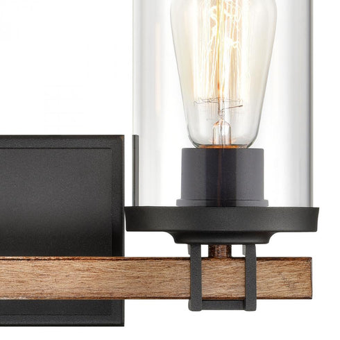 Elk Holdfast VANITY LIGHT in Charcoal Finish Model: 47591/2