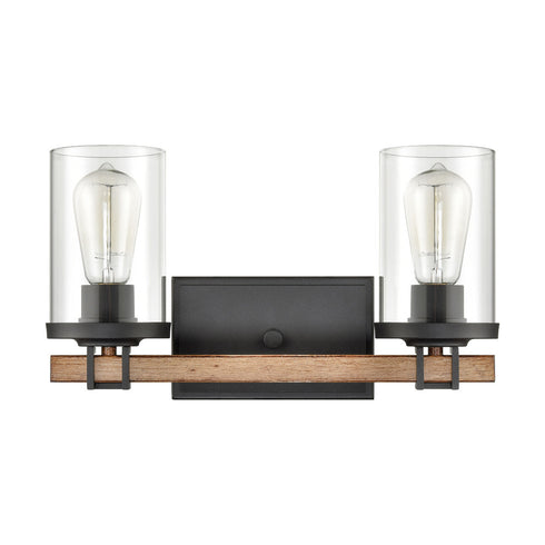 Elk Holdfast VANITY LIGHT in Charcoal Finish Model: 47591/2