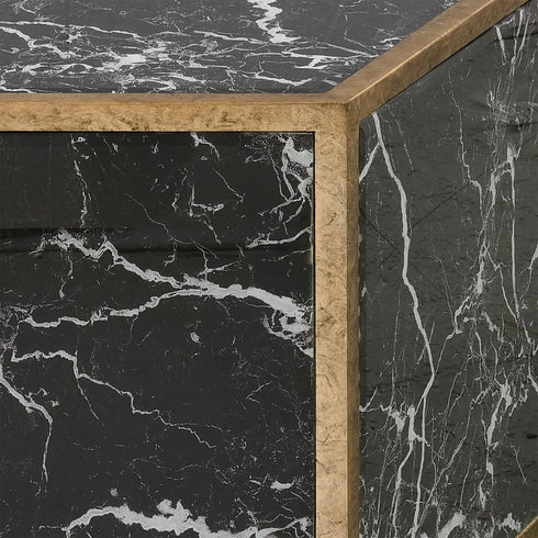 Elk Homer COFFEE TABLE in Black Marble Finish Model: 1114-411