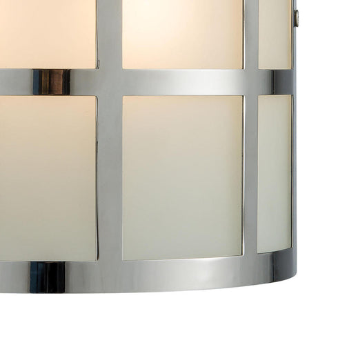 Elk Hooper 2 Light SCONCE in Polished Stainless Finish Model: 46292/2