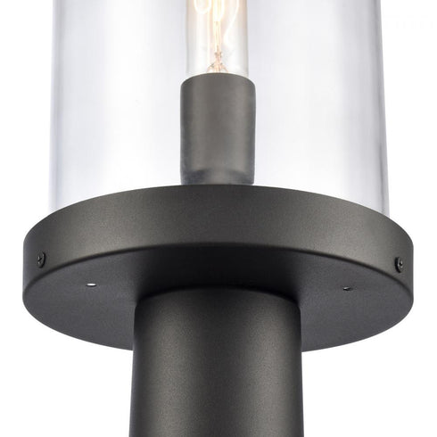 Elk Hopkins 20.75 Inch High 1 Light Outdoor Post Light Charcoal Black Model: 89496/1