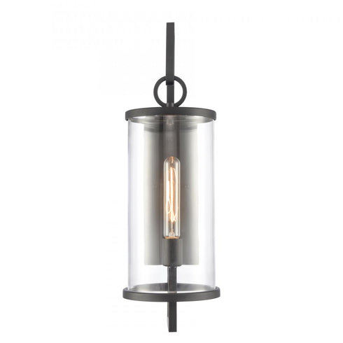 Elk Hopkins 24 Inch High 1 Light Outdoor Sconce Charcoal Black Model: 89493/1