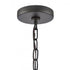 Elk Hopkins 7.25 Inch Wide 1 Light Outdoor Hanging Light Charcoal Black Model: 89495/1