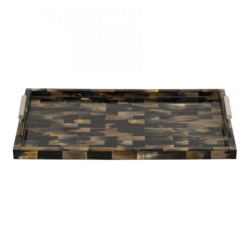 Elk Horn Tray in Brown Finish Model: H0807-10491