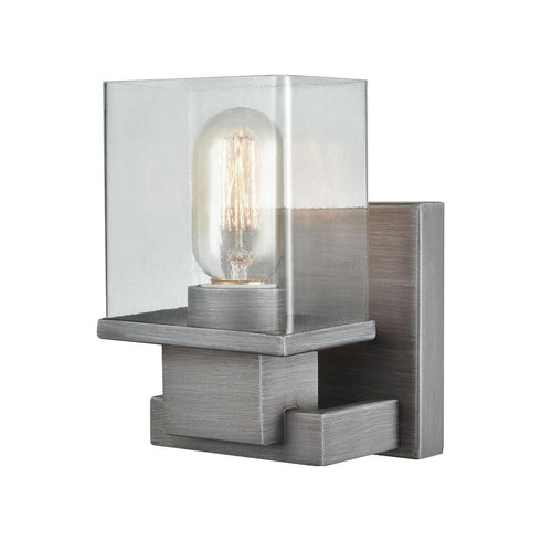 Elk Hotelier VANITY LIGHT in Weathered Zinc Finish Model: 11940/1