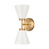 Elk Houghton 15 Inch High 2 Light Vanity Light in Brushed Gold Model: EC89272/2