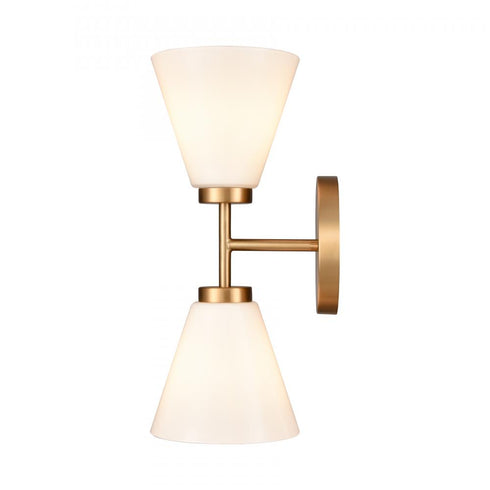 Elk Houghton 15 Inch High 2 Light Vanity Light in Brushed Gold Model: EC89272/2