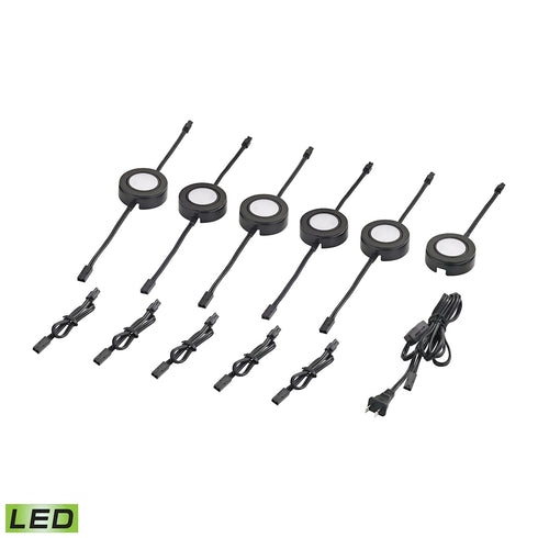 Elk Housings 6 Light UNDER CABINET UTILITY in Black Finish Model: MLE426-5-31K