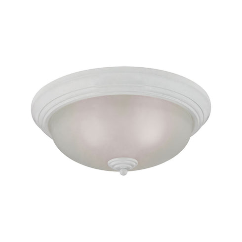 Elk Huntington 3 Light FLUSH MOUNT in White Finish Model: 7013FM/40