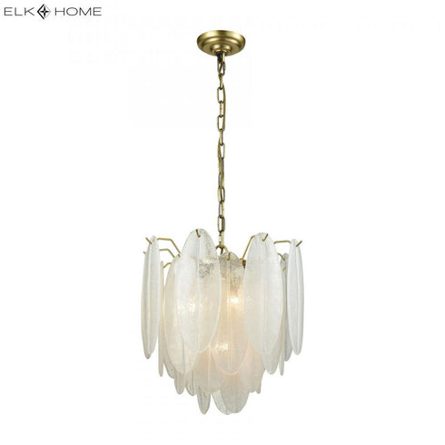 Elk Hush PENDANT in White Finish Model: D3310