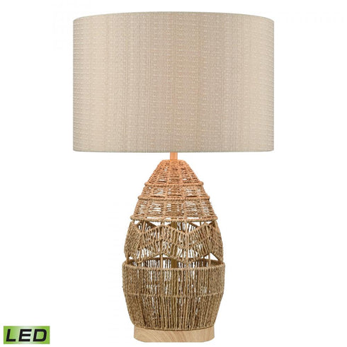 Elk_discontinued Husk 25 Inch High 1 Light Table Lamp in Natural Includes LED Bulb Model: D4553-LED