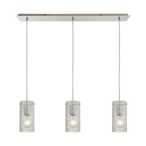 Elk Ice Fragments MINI PENDANT in Satin Nickel Finish Model: 10242/3LP