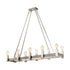 Elk Impression ISLAND LIGHT in Satin Nickel Hammered Satin Nickel Hammered Satin Nickel Finish Model: D4680