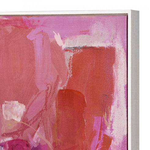 Elk in Pink Flush Abstract Framed Wall Art Model: S0056-10451