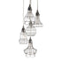 Elk in Silver Wire 5 Light Mini Pendant Fixture Model: 225039