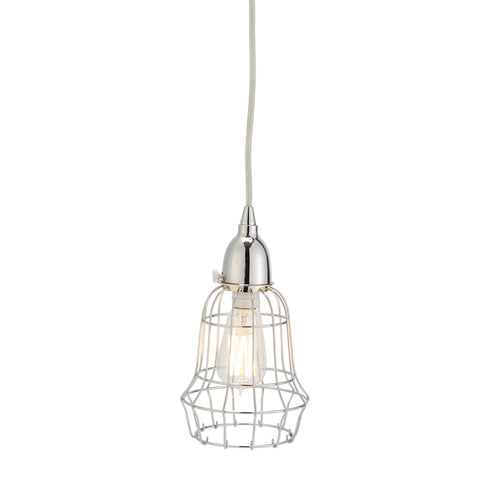 Elk in Silver Wire Barrel Pendant Light Model: 225040