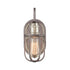 Elk Industrial Cage VANITY LIGHT in Weathered Zinc Polished Nickel Polished Nickel Finish Model: 55061/1