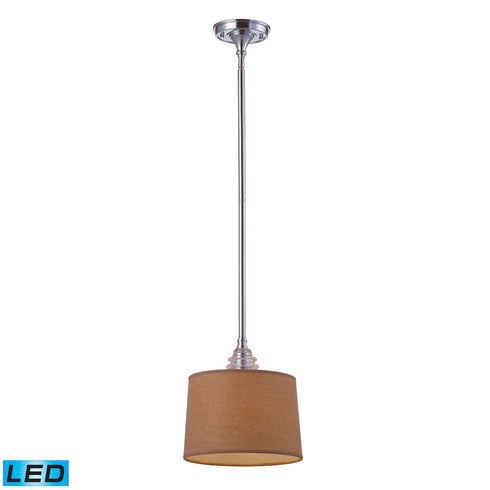 Elk Insulator Glass 1 Light MINI PENDANT in Polished Chrome Finish Model: 66809-1-LED