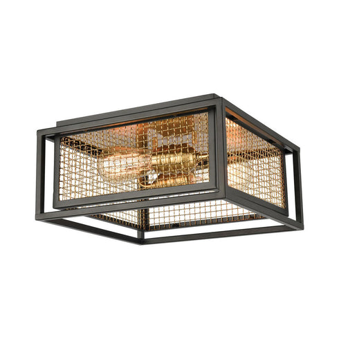 Elk Jarvis FLUSH MOUNT in Black Finish Model: 46374/2
